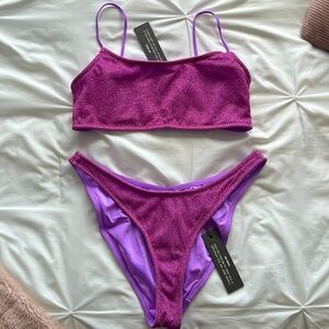 Triangl Mica Chee Sparkle Bikini - L top and XL bottom
